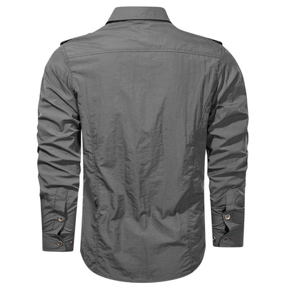 Herren Cargo-Hemd Robust Softshell Funktionshemd