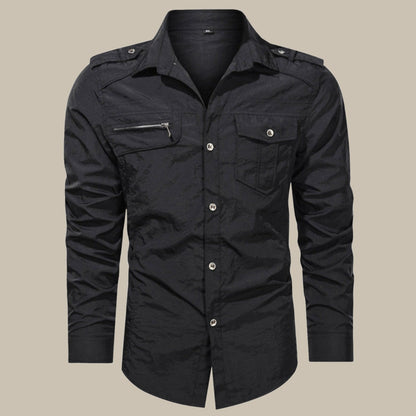 Herren Cargo-Hemd Robust Softshell Funktionshemd