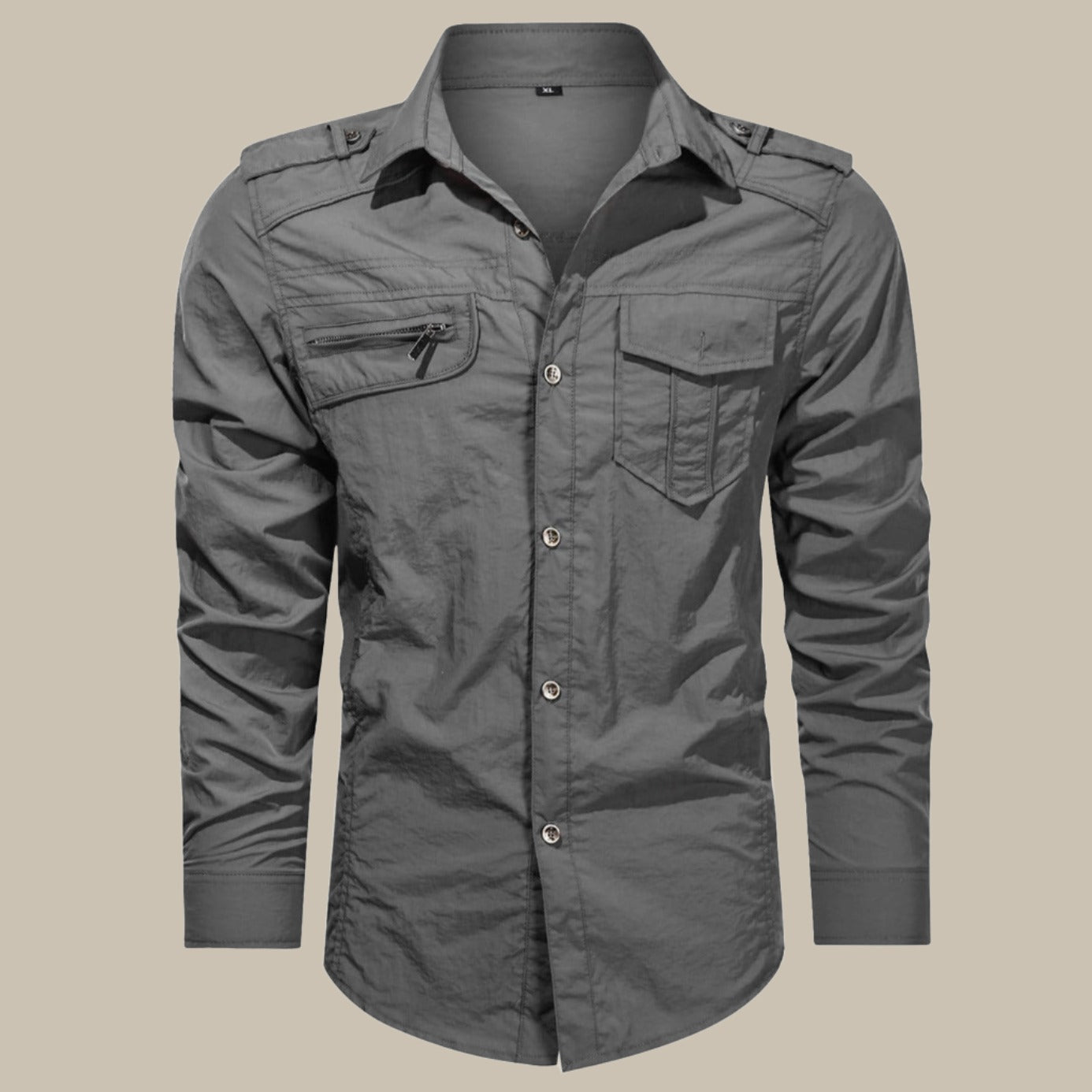 Herren Cargo-Hemd Robust Softshell Funktionshemd