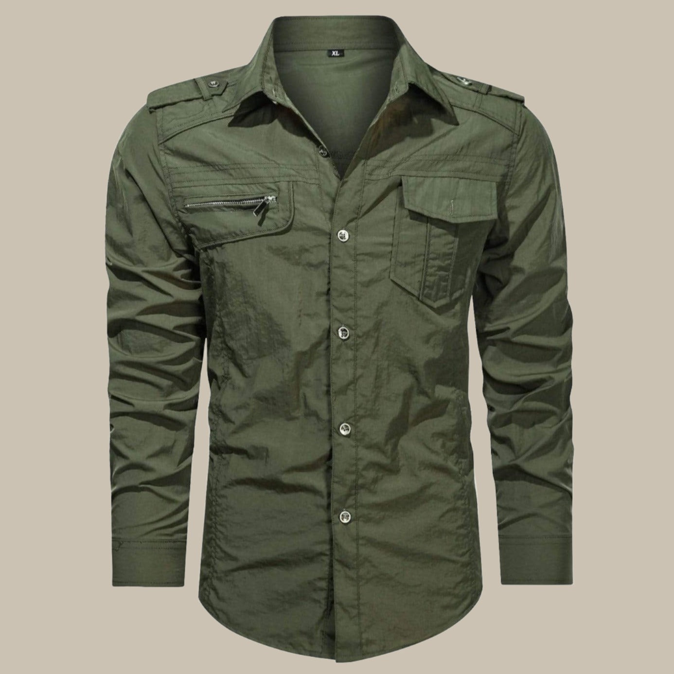 Herren Cargo-Hemd Robust Softshell Funktionshemd - BerlinGlamour