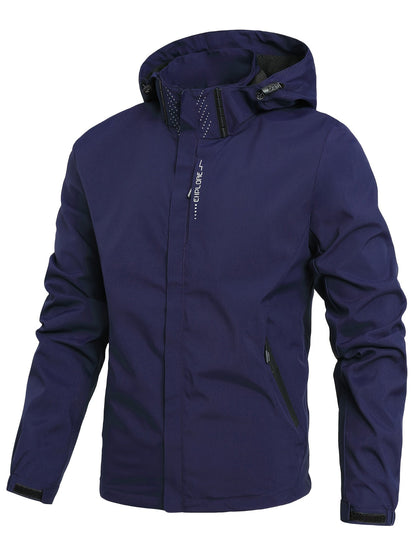 Winddichte Herren Softshelljacke mit Kapuze Outdoor - BerlinGlamour