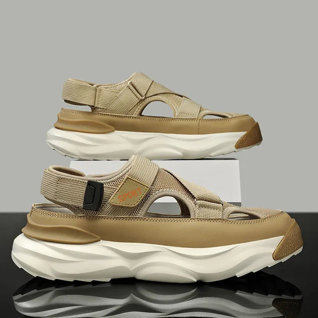 Herren Sandalen Sommer Bequem Heidi Mode
