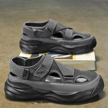 Herren Sandalen Sommer Bequem Heidi Mode