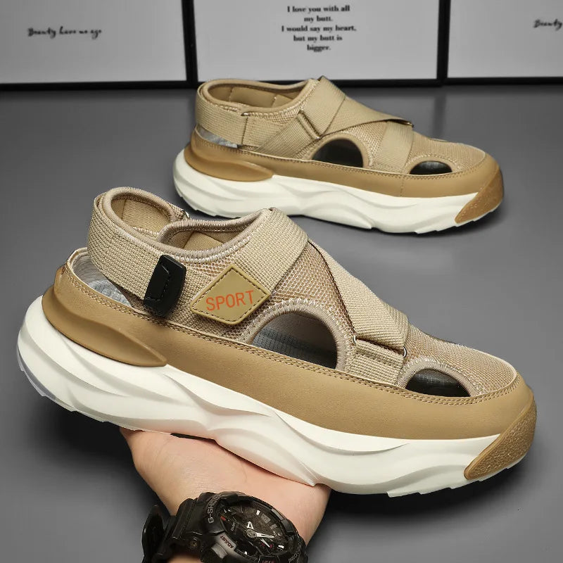 Herren Sandalen Sommer Bequem Heidi Mode