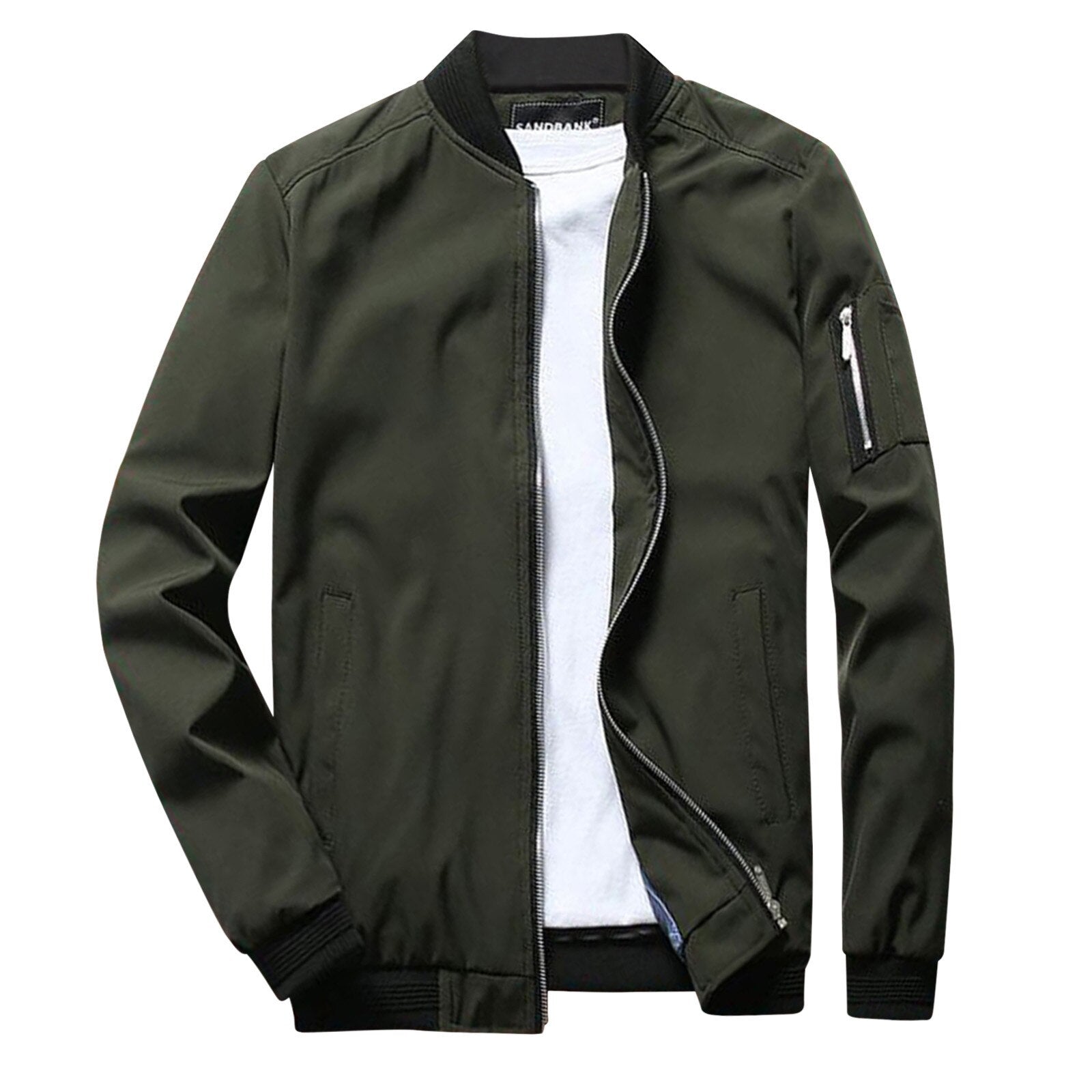 Leichte Herren Bomberjacke Zip-Up Sommerjacke - BerlinGlamour