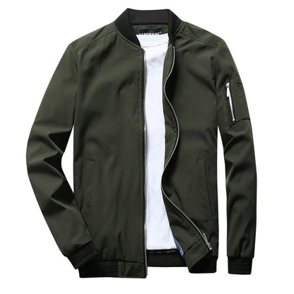 Leichte Herren Bomberjacke Zip-Up Sommerjacke - BerlinGlamour