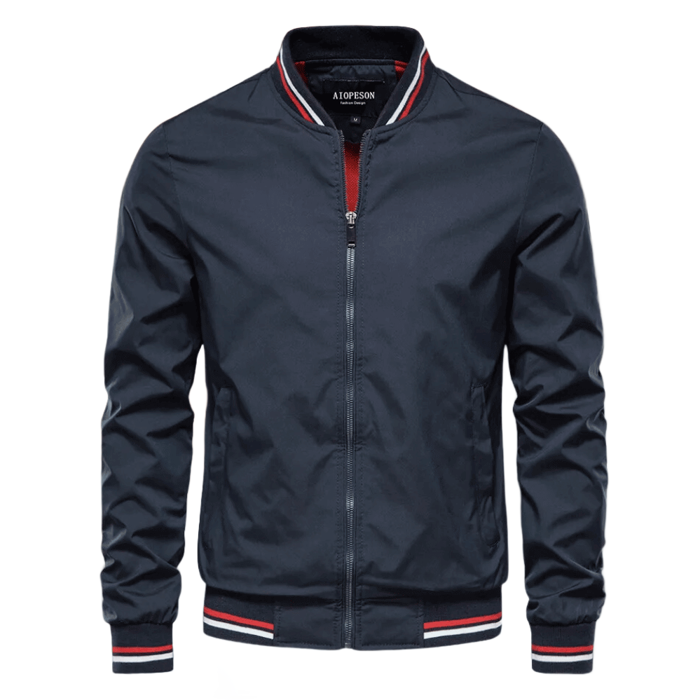 Herren Bomberjacke Sommer Nylon Reißverschluss - BerlinGlamour