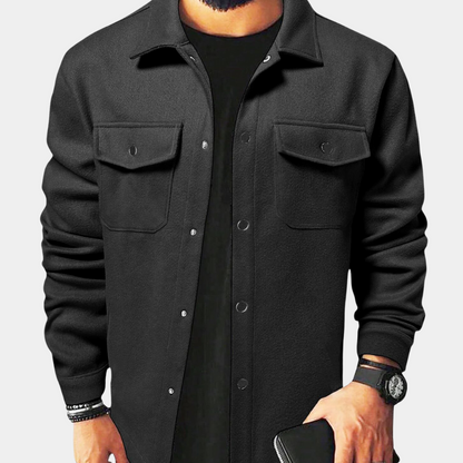 Herren Sommerjacke Zugeknöpft mit Brusttaschen - BerlinGlamour