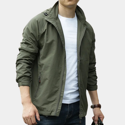 Herren-Funktionsjacke Winddicht Dünne Sommerjacke Kapuze - BerlinGlamour
