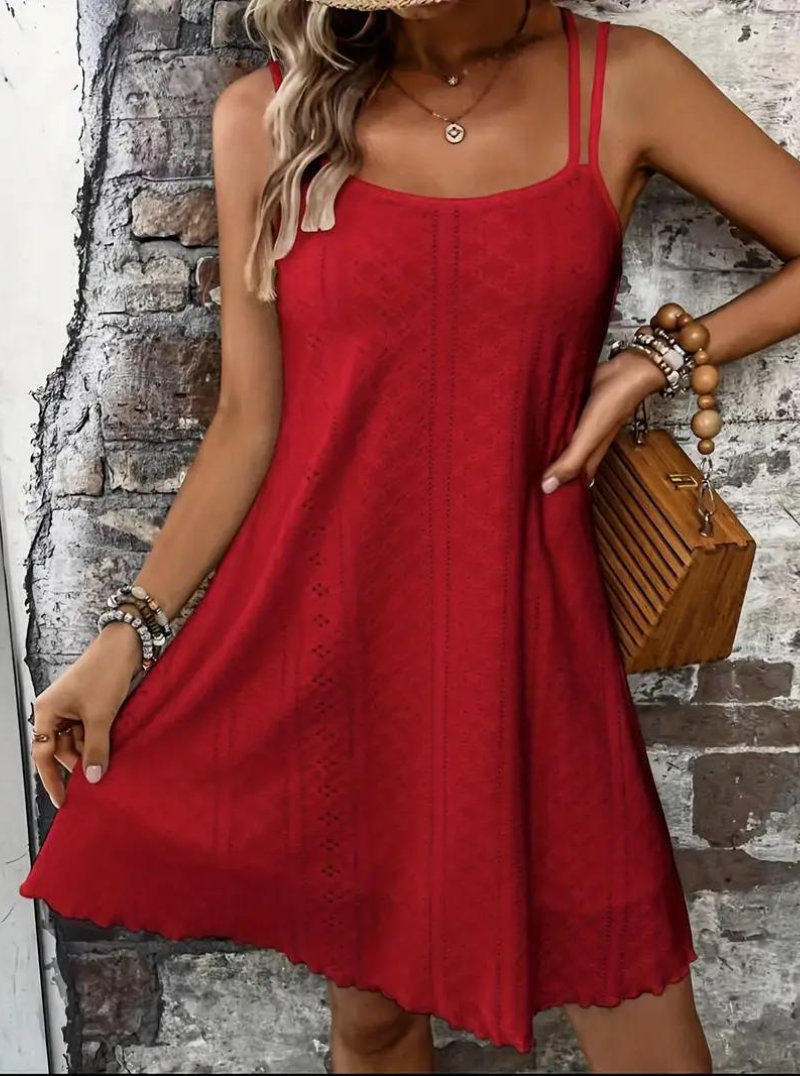 Sommerkleid Ärmellos Mini Kleid Cami Style