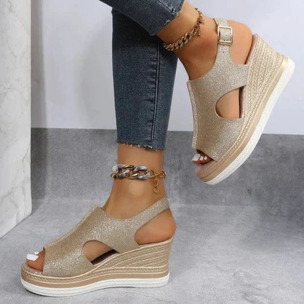 Sommersandalen von Jill – orthopädisch geformt mit Keil