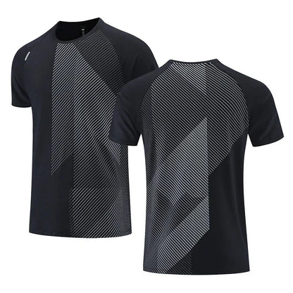 Sport-T-Shirt – atmungsaktives, schnell trocknendes Kurzarm-Fitness-T-Shirt für Herren-Chaps Herrenmode
