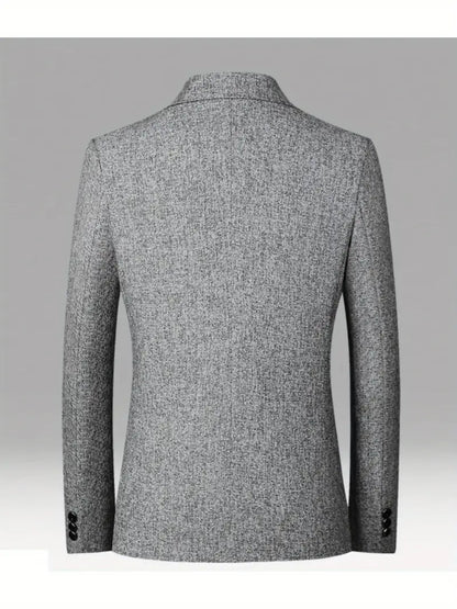 Herren Slim Fit Blazer Jacke Modern