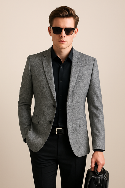Herren Slim Fit Blazer Jacke Modern - BerlinGlamour