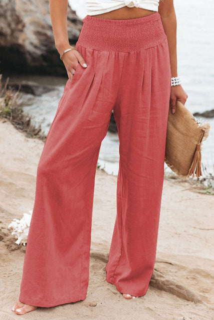 Damen Leinenhose Bequem Komfortabel Sommer