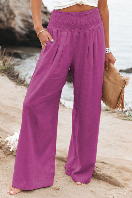 Damen Leinenhose Bequem Komfortabel Sommer