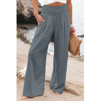 Damen Leinenhose Bequem Komfortabel Sommer