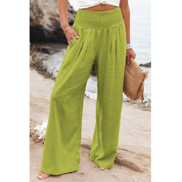 Damen Leinenhose Bequem Komfortabel Sommer