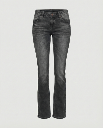 Damen Jeans Flare Low-Rise mit Vintage-Look