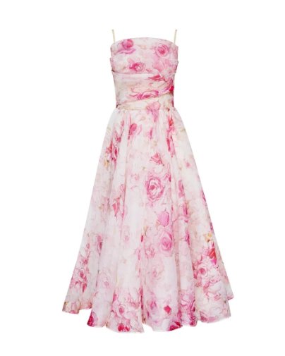 Asymmetrisches Kleid mit Druck Gürtel Damen Kurzrock