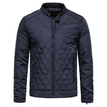 Herren Steppjacke Reißverschluss Winterjacke Warm - BerlinGlamour