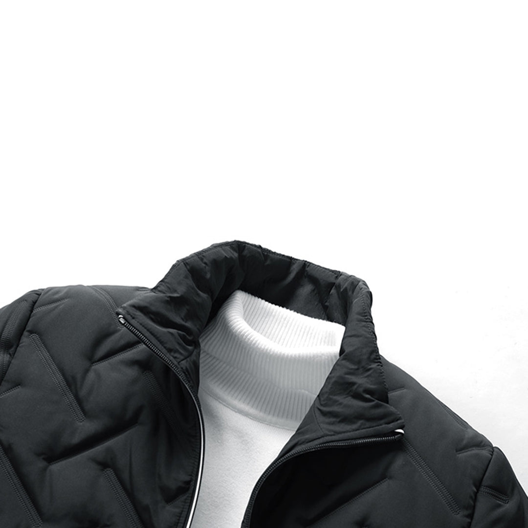 Steppjacke – Herren-Winterjacke mit Reißverschluss und Polsterung-Chaps Herrenmode