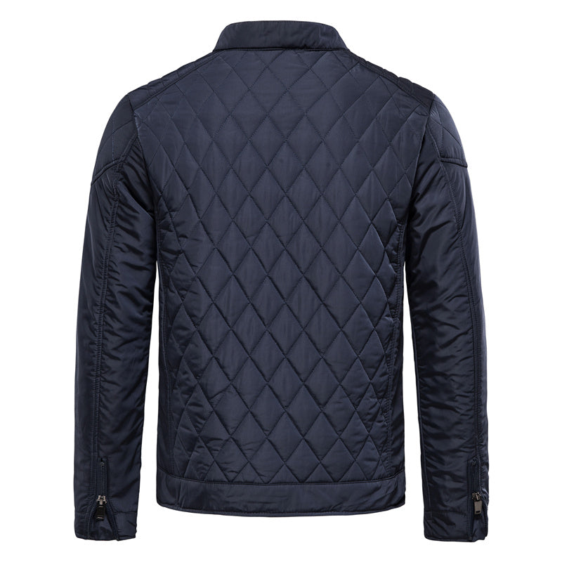 Steppjacke | Mit Reißverschluss | Kariert | Herbstjacke | Herrenjacke-Chaps Herrenmode