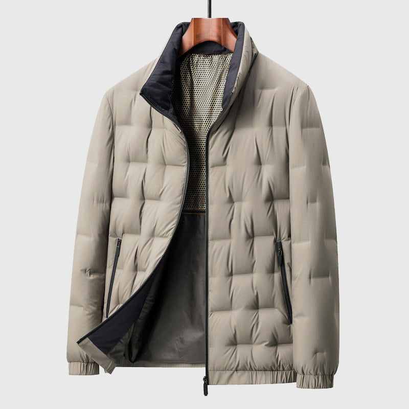 Herren Steppjacke Leicht Reißverschluss Winter - BerlinGlamour