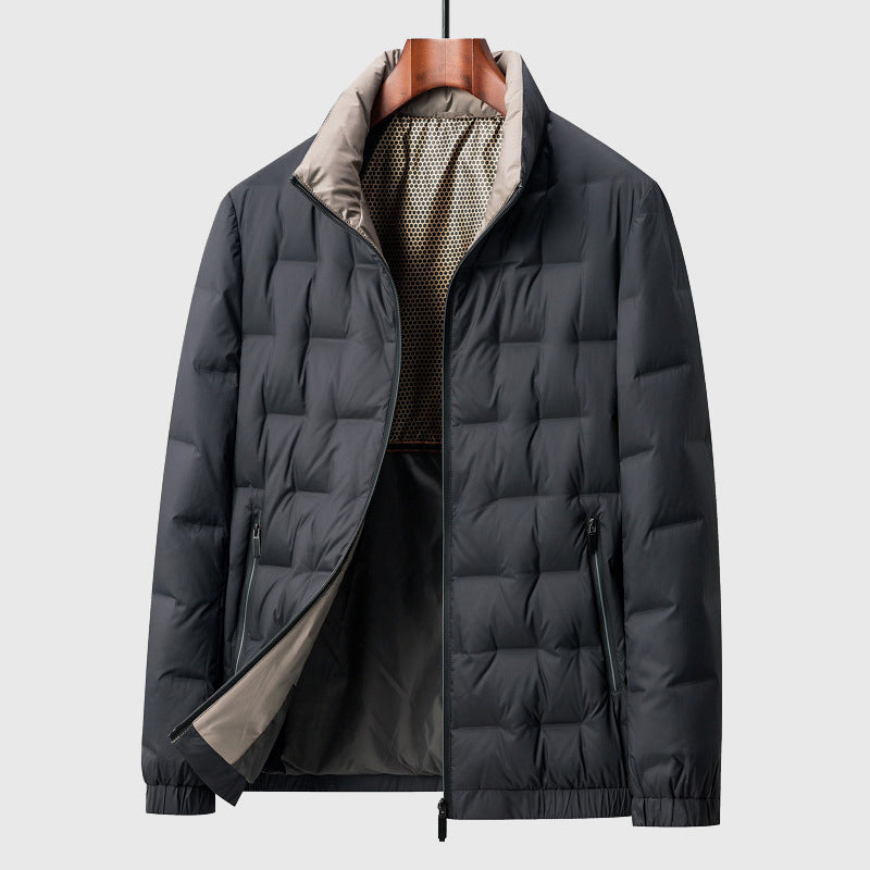 Steppjacke | Reißverschluss | Leicht | Winterjacke | Herrenjacke-Schwarz-S-Chaps Herrenmode