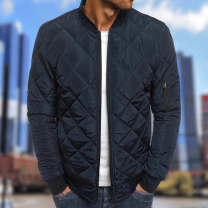 Herren Steppjacke Winter Bomberjacke Zip Up - BerlinGlamour