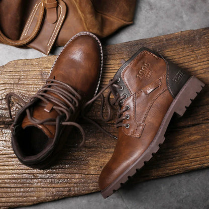 Stiefeletten – Schnürstiefel für Herren in Schwarz und Braun-Chaps Herrenmode