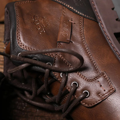 Stiefeletten – Schnürstiefel für Herren in Schwarz und Braun-Chaps Herrenmode