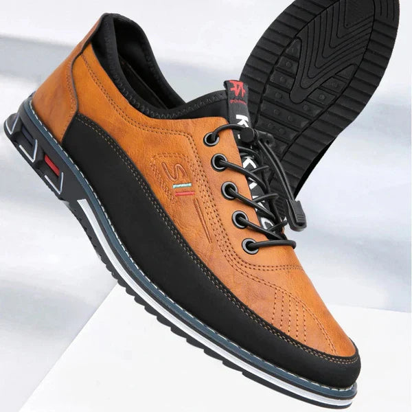 Herren Oxford Schuhe Bequem Lederschuhe Schwarz - BerlinGlamour