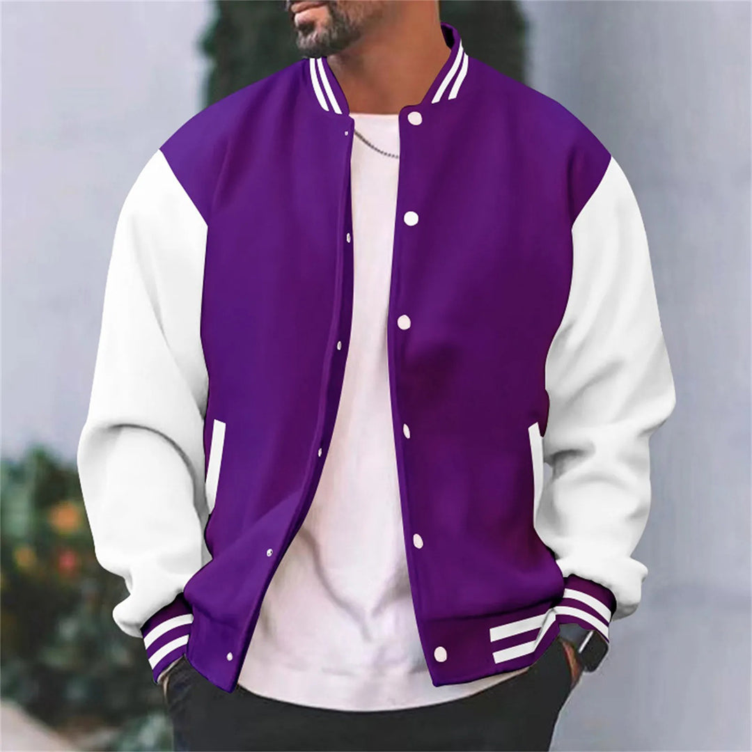 Herren Bomberjacke Leder Schwarz Modern
