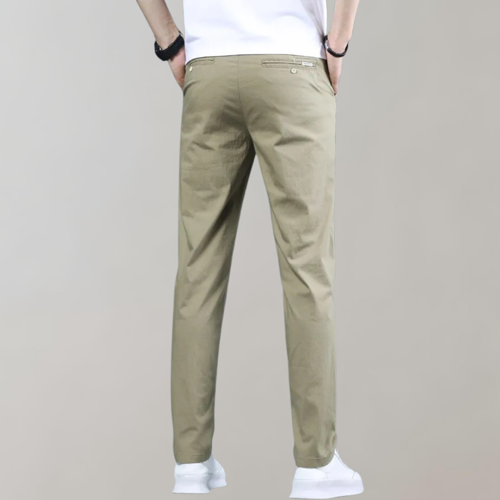 Stretchhose – Lässige Skinny-Chinohose mit geradem Bein für Männer-Chaps Herrenmode
