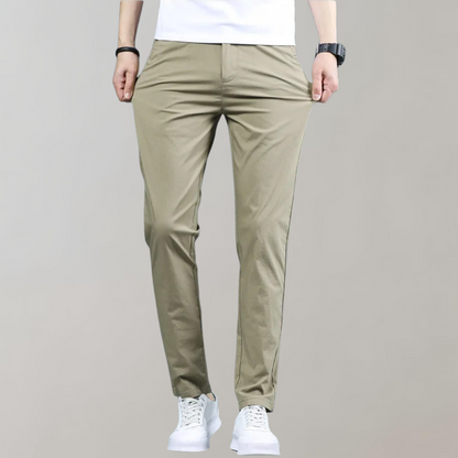 Männerhose Skinny Fit Stretch Chinohose Bequem - BerlinGlamour
