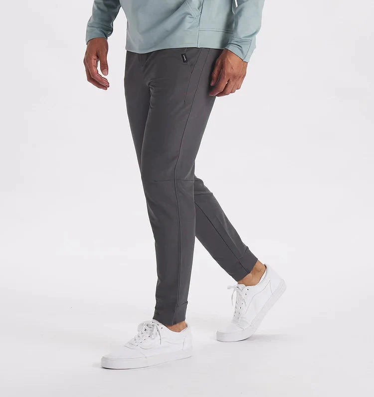 Stretchhosen - Herren Casual Slim Tactical Pants mit Taschen-Dunkelgrau-M-Chaps Herrenmode