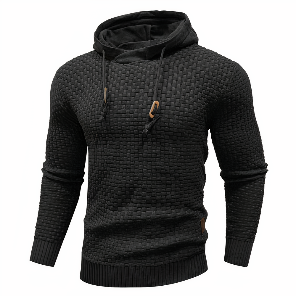 Herren Hoodie Slim Fit mit Kordelzug Kapuze - BerlinGlamour