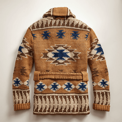 Strickjacke | Gürtel | Knopfleiste | Grobstrickjacke | Herren-Strickjacke-Chaps Herrenmode