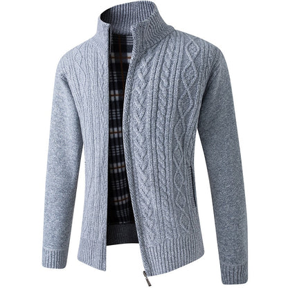 Herren Strickjacke Reißverschluss Warm Winter - BerlinGlamour
