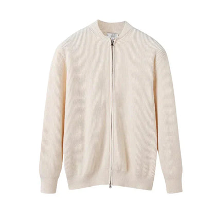 Herren Strickjacke Weich Langarm Reißverschluss - BerlinGlamour