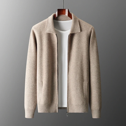 Herren Strickjacke Reißverschluss Durchgehend Warm - BerlinGlamour
