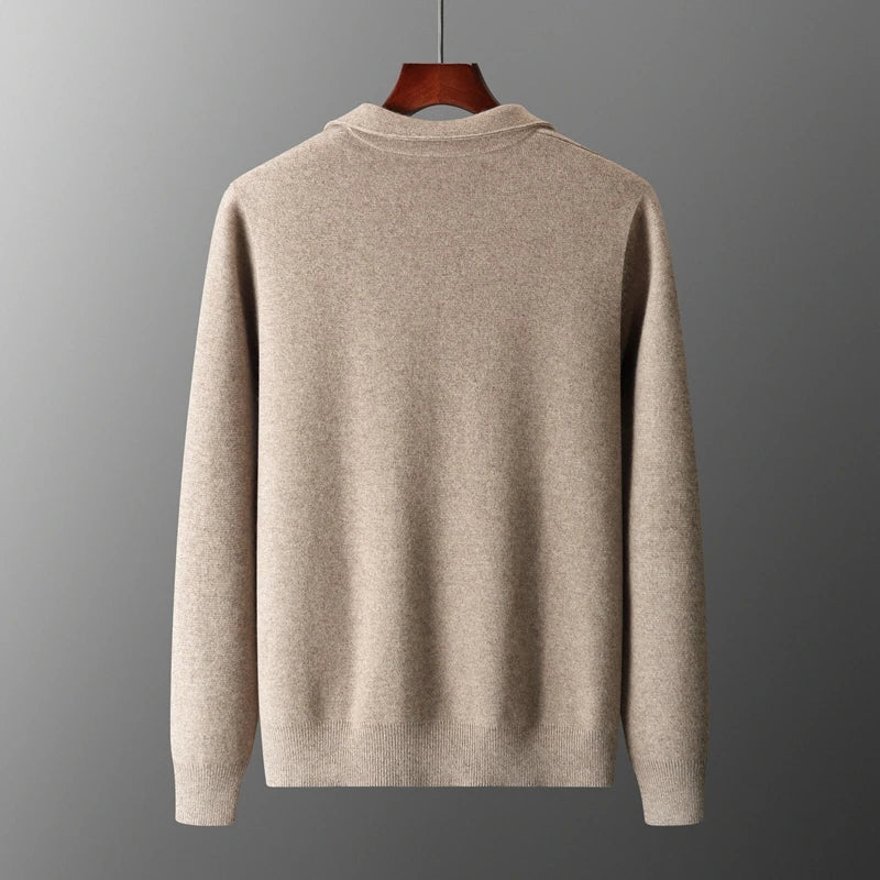 Strickjacke mit Reißverschluss – Herren-Strickjacke mit durchgehendem Reißverschluss-Chaps Herrenmode
