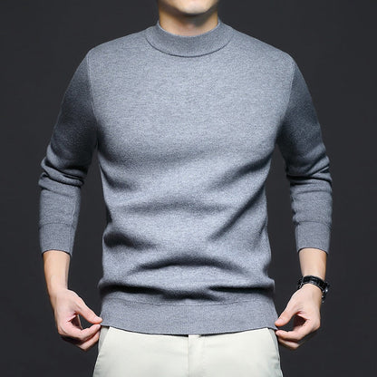 Strickpullover | Einfarbig | Rundhalsausschnitt | Pullover | Herrenpullover-Chaps Herrenmode