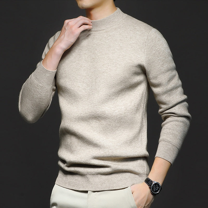 Strickpullover | Einfarbig | Rundhalsausschnitt | Pullover | Herrenpullover-Chaps Herrenmode