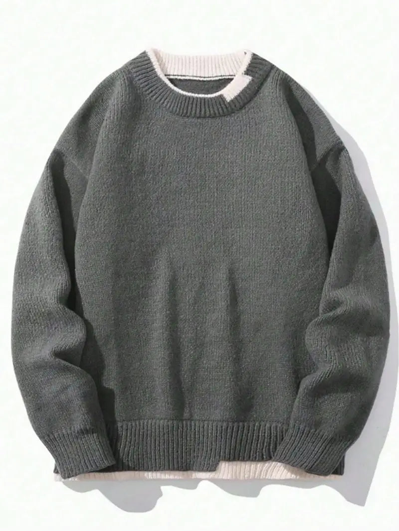 Männer Strickpullover Lässig Rundhals Casual - BerlinGlamour