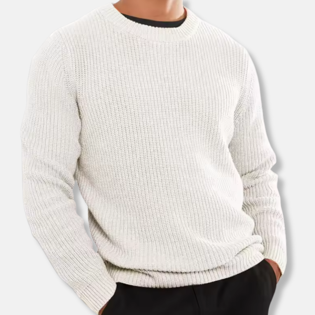 Herren Strickpullover Rippstrick Locker - BerlinGlamour