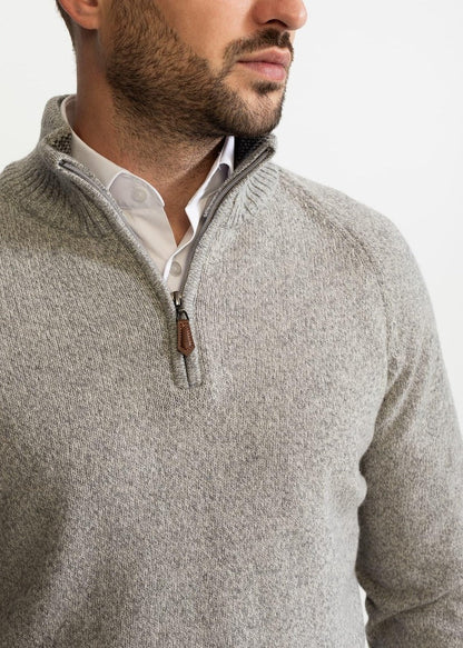 Strickpullover | Polo | Pullover | Pullover mit Viertelreißverschluss | Herrenpullover mit halbem Reißverschluss-Chaps Herrenmode
