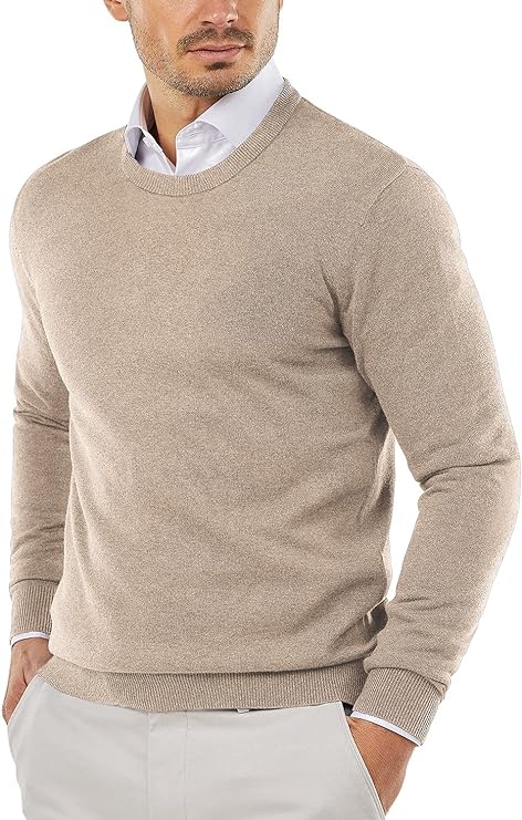 Baumwollpullover Herren Rundhals Pullover Modern - BerlinGlamour