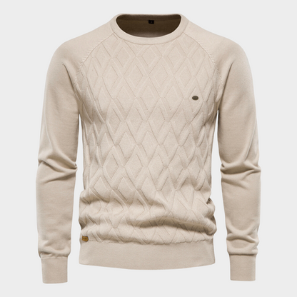 Herren Strickpullover Rundhals Pullover Warm - BerlinGlamour